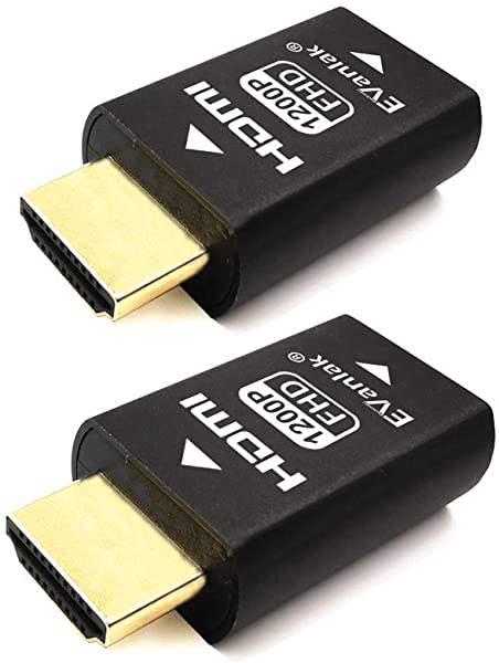 HDMI EDID エミュレーター 第3世代 パススルー ドングル エミュレーターアダプター不要 Mac ThunderboltからHDMIスイッチ エクステンダー AVレシーバー ビデオスプリッターに対応 1920x1200@59hz 2パック 送料無料の通販は 4,722円