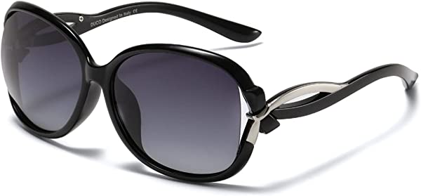 サングラス レディース 偏光 さんぐらす ブラック 100%uv カット sunglasses women 紫外線カット 運転用 おしゃれ 小顔 メガネケース付 の通販は