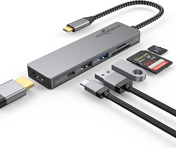 USB C ハブ アダプタ 6in1 マルチポート usb type-c[4K対応HDMI＋急速