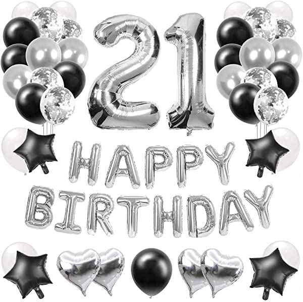 88枚 21歳 誕生日 飾り付け 風船セット 数字バルーン 組み合わせ 