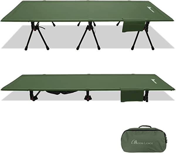 キャンプ アウトドア ベッド ワイド 2WAY ハイ/ロー切替可能 組立簡易 折りたたみ式 コンパクト キャリーバッグ付き 耐荷重180kg アップグレード版 日本語説明書付... [green]の通販は 15,296円