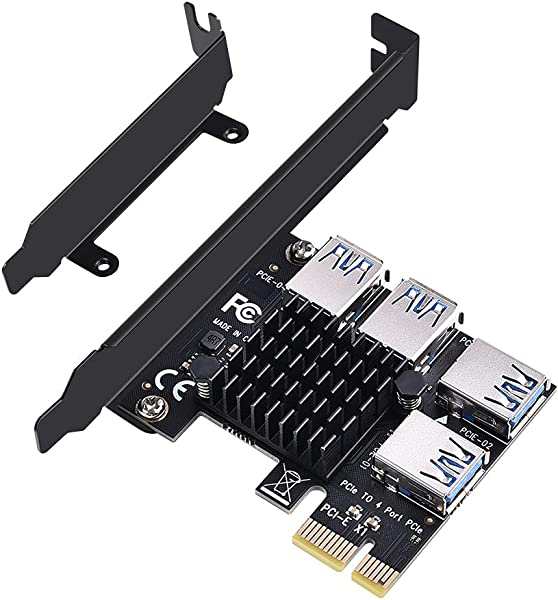 10点PCI-E ライザーカード (PCIe x1 to x16) マイニング用