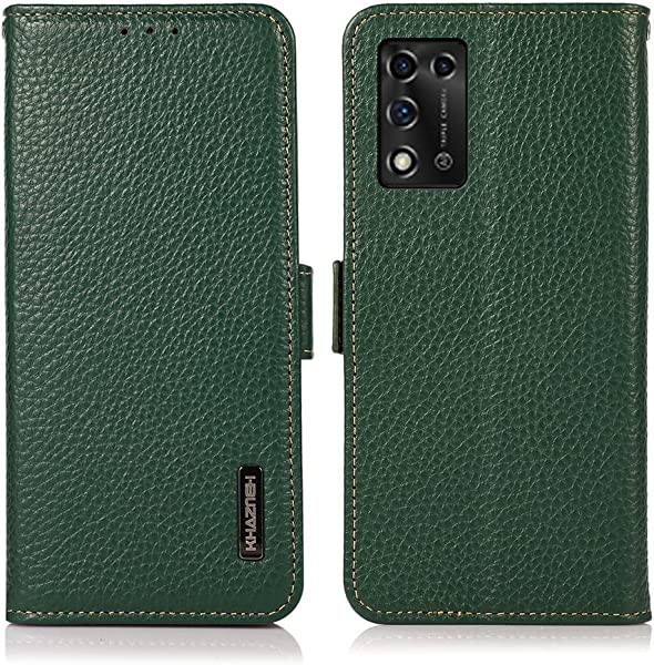 Libero 5g II ケース 手帳型 本革 Libero 5g II カバー 本革 財布型 シュリンクカーフレザー 高級本皮 シンプル手帳ケース 耐摩擦 サイドマグネット式 カード収納 大容量 3枚 横置きスタンド機能 耐衝撃 グリーン 送料無料の通販は 5,717円