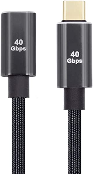 40Gbps USB 4 オス メス ケーブル 延長ケーブル 100 W充電 8K@ 60Hz 30センチ 送料無料