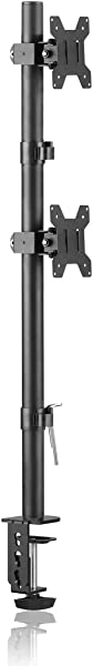 上下2画面 クランプ式 モニターアーム デュアルディスプレイ スタンド 13-32インチ対応 耐荷重10kg（1台） VESA規格75-100mm