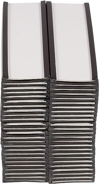 50個 マグネット 値札 ホルダー 磁気データ カードホルダー スーパーマーケット 価格ホルダー クリア プラスチック プロテクター 店舗看板 ホルダーの通販は設備用品