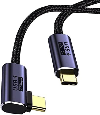 USB Type-c ケーブル L字 USB-C & USB-C ケーブル USB4 Thunderbolt 3