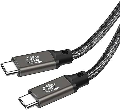 USB4 ケーブル thunderbolt 4 対応 Type C ケーブル 40Gbps 高速転送 PD240W(48V 5A) 急速充電 8K@60Hz映像出力 PD3.1 QC4.0 対応 Thunderbolt 3とUSB-Cと下位互換 サンダーボルト4 USB Xperia Galaxy Sharp LG MacBook MacBook Pro iPad Pro Nintendo Switch...