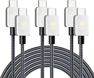 USB C ケーブルPD対応100W/5A 超急速充電 高速データ転送 断線防止Samsung Galaxy MacBook Air Pro iPad Pro Mini Xiaomi OPPO Huawei Sony Xperia Google Pixel等Type-C機種対応 3本入り 1m+2m+3m (100W 1m/2m/3m)