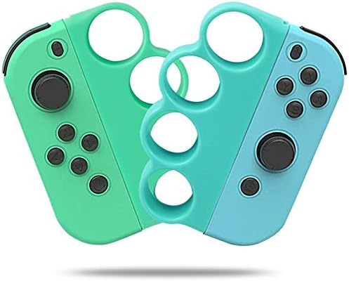 Switch Fit Box / Fit Box 2 対応 コントローラー グリップ スイッチ ジョイコン ボクシングゲームグリップ 操作簡単 大人と子供向け Joy-Con ハンドル 2個セット (ブルー&グリーン)