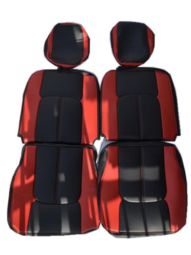 スクラム ワゴン シートカバー レッドキルトステッチ1列目 2列目 スクラム ワゴン DG64W シートカバー レッドキルトステッチ1列目 2列目