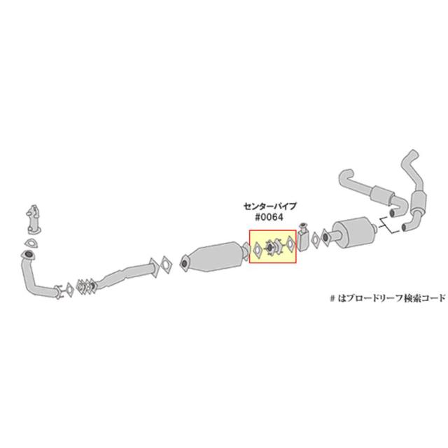 マフラー、センターパイプ Dc5 の中間 DC5 インテグラ spoon 中間