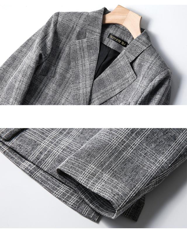 ジャケット パンツ セットアップ 2ピース チェック柄 ショート