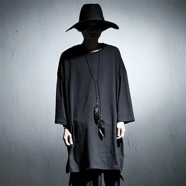 オーバーシルエット 半袖シャツ メンズ ロング丈 モード MinoriTY オーバサイズ 半袖シャツ メンズ ロングシャツ ビッグ