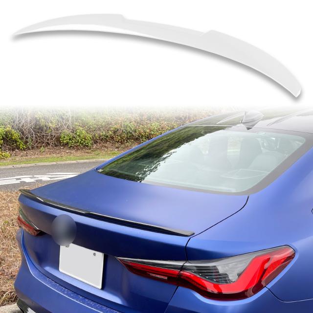 純正色塗装 ABS製 トランクスポイラー BMW用 4シリーズ G26 グランクーペ用 M4タイプ ポン付け カラーコード：300の通販は