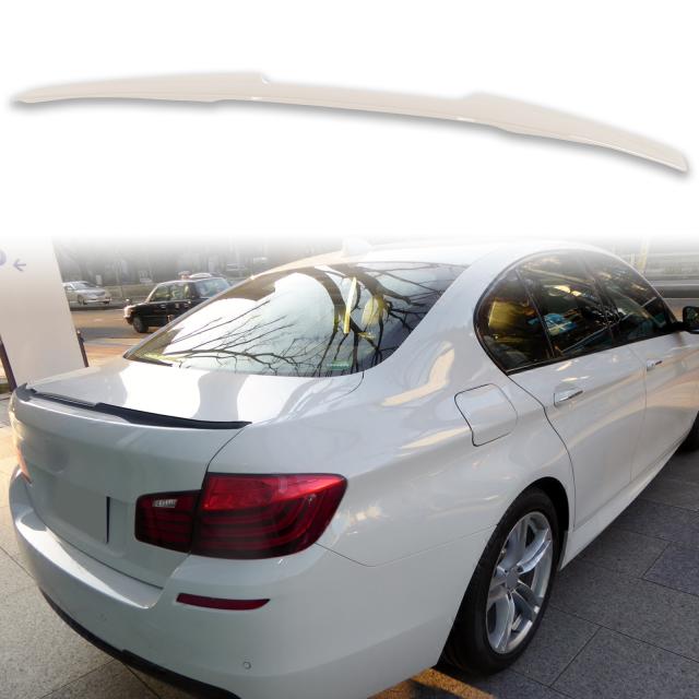 純正色塗装 ABS製 トランクスポイラー BMW用 5シリーズ F10 セダン用 M4スタイル ポン付け カラーコード：A92