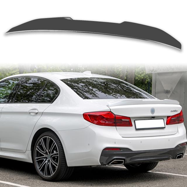 純正色塗装 ABS製 トランクスポイラー BMW用 5シリーズ G30 PSMスタイル セダン用 ポン付け カラーコード：A90