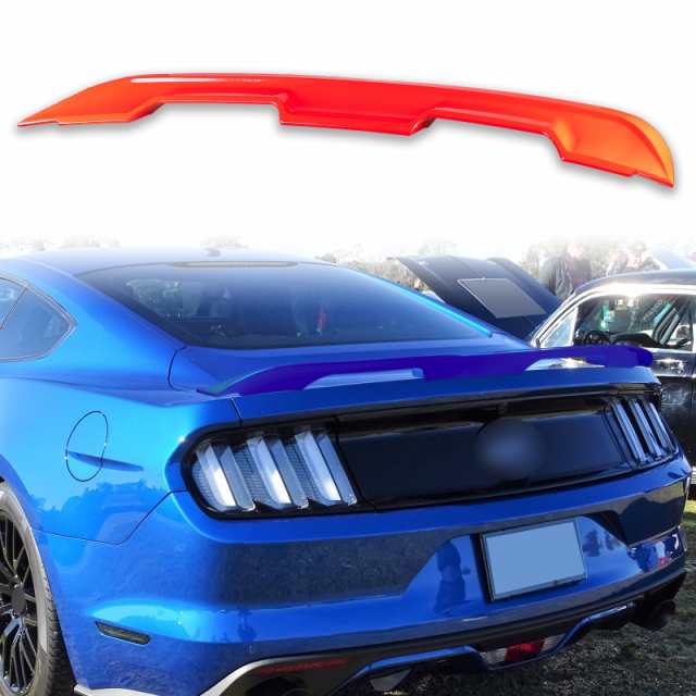 純正色塗装 ABS製 トランクスポイラー フォード用 マスタング 6代目 S550 クーペモデル GT500スタイル 外装 エアロ パーツ リアスポイラー 両面テープ取付 カラーコード：PQの通販は 28,600円