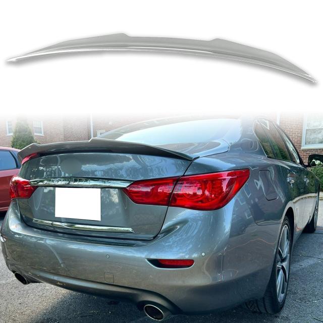 純正色塗装 ABS製 トランクスポイラー 日産用 スカイラインセダン V37 PSMスタイル ポン付け リアスポイラー カラーコード：K23