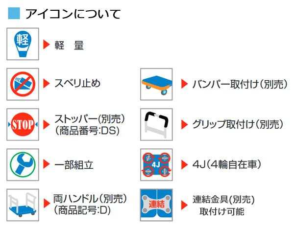 ステンレス・静音台車　ティー・ハンドル固定式　最大積載量300kg　PLA300ST - 5