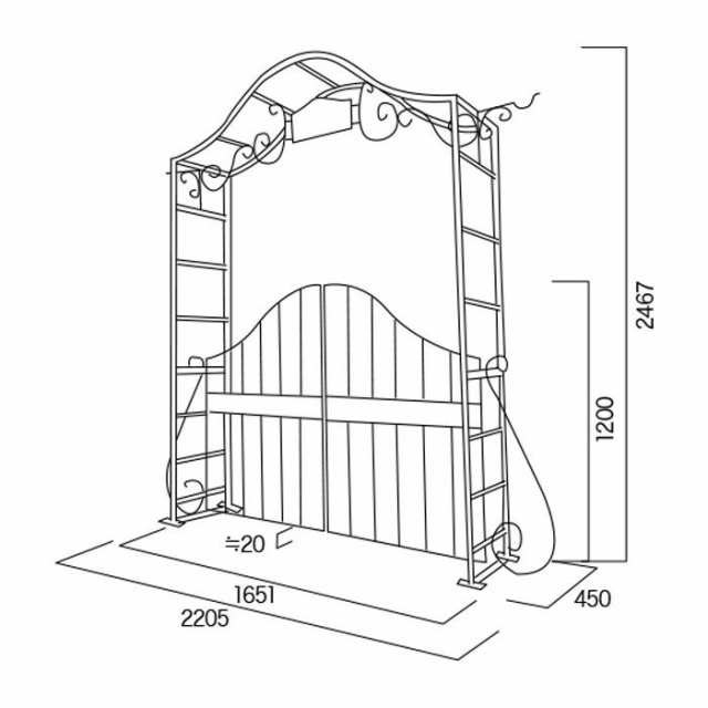 門扉 アーチ ガーデンアーチ アイアン 庭 アーチ ガーデンアーチ 門扉付の通販はau Pay マーケット Pocketcompany6