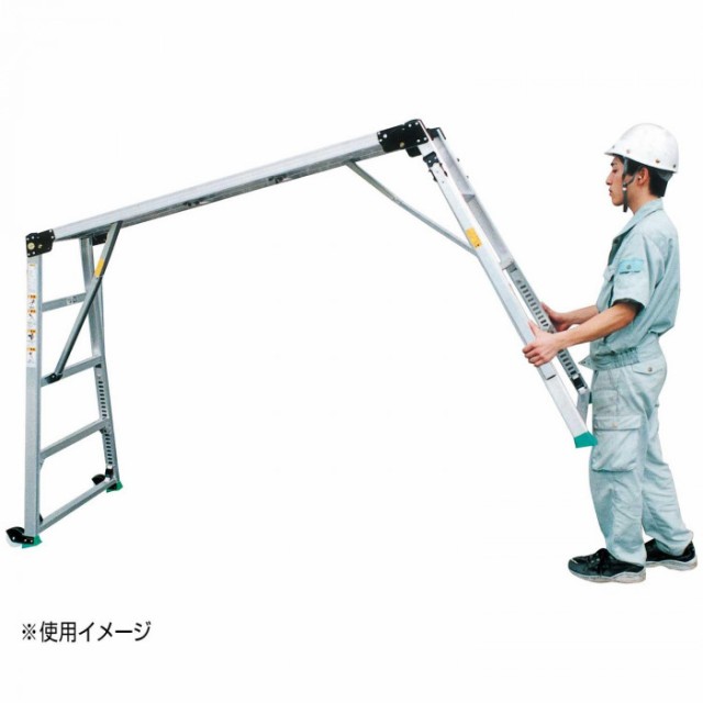 販売ページ【直送品】 ナカオ (NAKAO) 四脚調節式足場台 GTW-10 可搬式