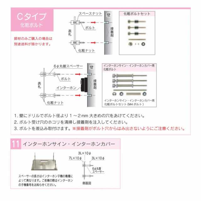 福彫 表札 ステンレス板切抜き LEK-12