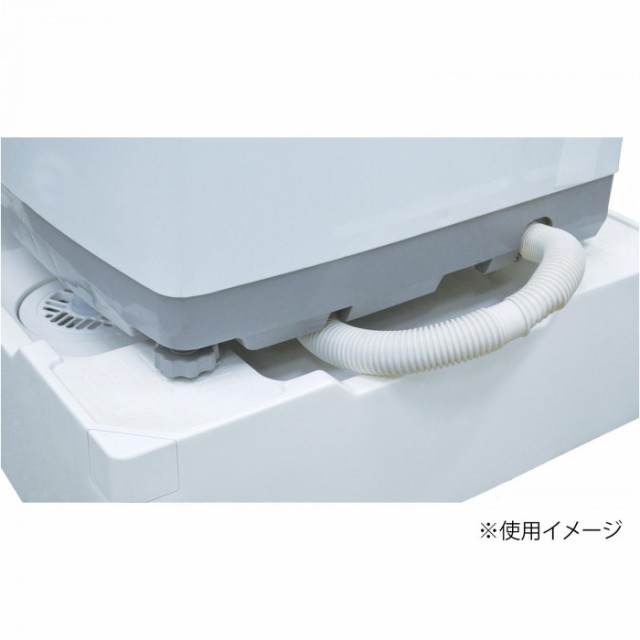 最安値級価格 テクノテック 洗濯機用床上配管対応防水パン TPR640-W3-F1 開口有専用排水トラップ付専用フレキ付 ニューホワイト 