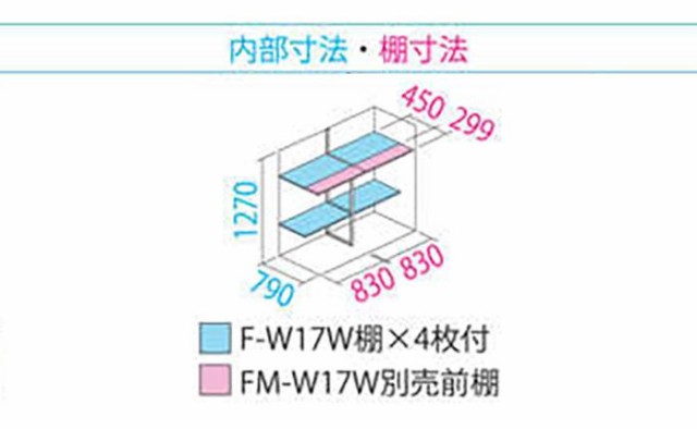 タクボ物置 グランプレステージ 全面棚 小型物置 収納庫 GP-179CF