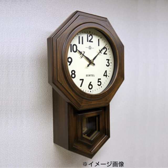 さんてる 日本製 ボンボン振り子時計(アラビア文字) SQ02-A 八角渦ボン 