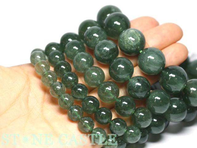 ☆高品質☆【天然石 ブレスレット】グリーンルチルクォーツ (3A) (約9.5〜10mm)  パワーストーン 母の日 ギフト_5