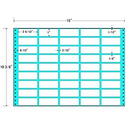 東洋印刷 [MX15L] タックフォームラベル 15インチ×10 3/6インチ 45面付(1ケース500折)