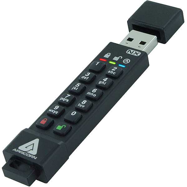 Apricorn [ASK3-NX-16GB] Aegis Secure Key 3NX - USB3.0 Flash Drive 16GB