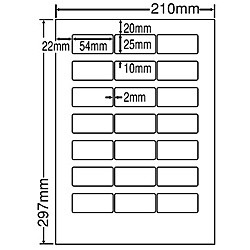 東洋印刷 [LDW21QCF] シートカットラベル A4版 21面付(1ケース500シート)