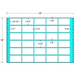 東洋印刷 [MX15P] タックフォームラベル 15インチ×10インチ 30面付(1ケース500折)