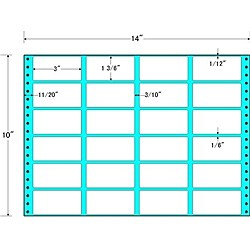 東洋印刷 [MH14L] タックフォームラベル 14インチ×10インチ 24面付(1ケース500折)