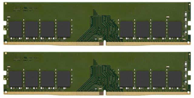 キングストン [KVR32N22S8K2/32] 32GB DDR4 3200MHz Non-ECC CL22 1.2V Unbuffered DIMM 1R 16Gbit PC4-25600 16GB×2枚組の通販は