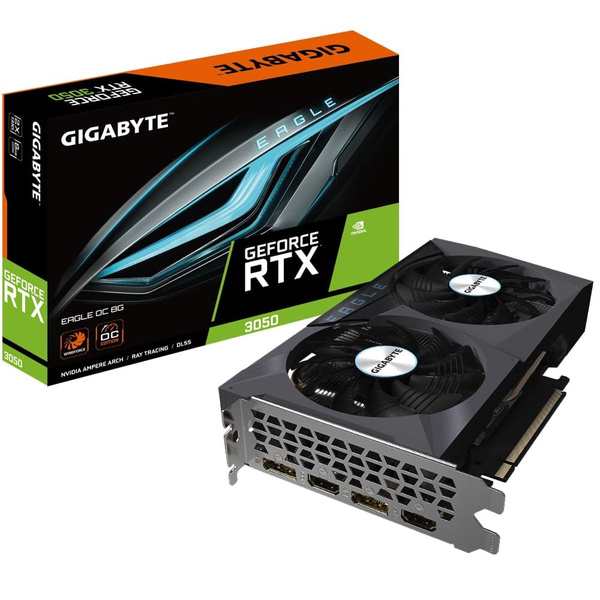 GIGABYTE [4988755-061629] NVIDIA GeForce RTX3050 GDDR6 8GBメモリ搭載 2年保証  GV-N3050EAGLE OC-8GD 大阪直営店舗 RTX™ EAGLE OC 8G Key Features Graphics Card 