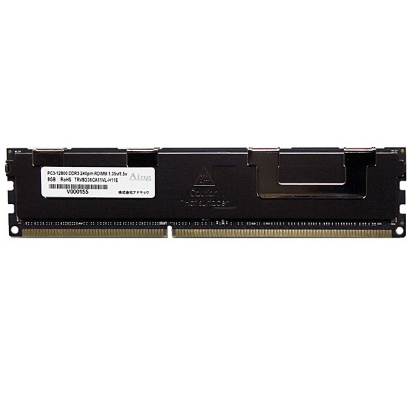 アドテック [ADS12800D-LR8GD] DDR3L-1600 240pin RDIMM 8GB デュアルランク 低電圧