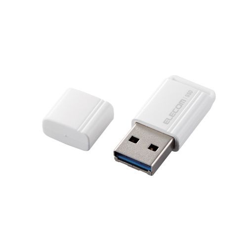 ELECOM [ESD-EXS1000GWH] 外付けSSD ポータブル USB3.2(Gen2) 小型USB