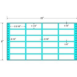 東洋印刷 [MX15G] タックフォームラベル 15インチ×8インチ 24面付(1ケース500折)