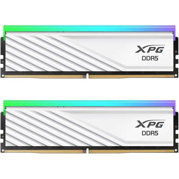 A-DATA Technology [AX5U6000C3016G-DTLABRWH] XPG LANCER BLADE RGB White DDR5-6000MHz U-DIMM 16GB×2 30-40-40 DUAL TRAY