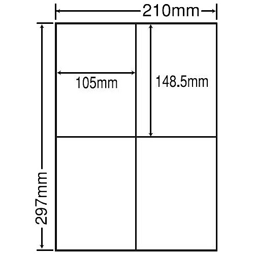 ナナクリエイト [CLT4] レーザプリンタ用訂正用ラベル(4面)