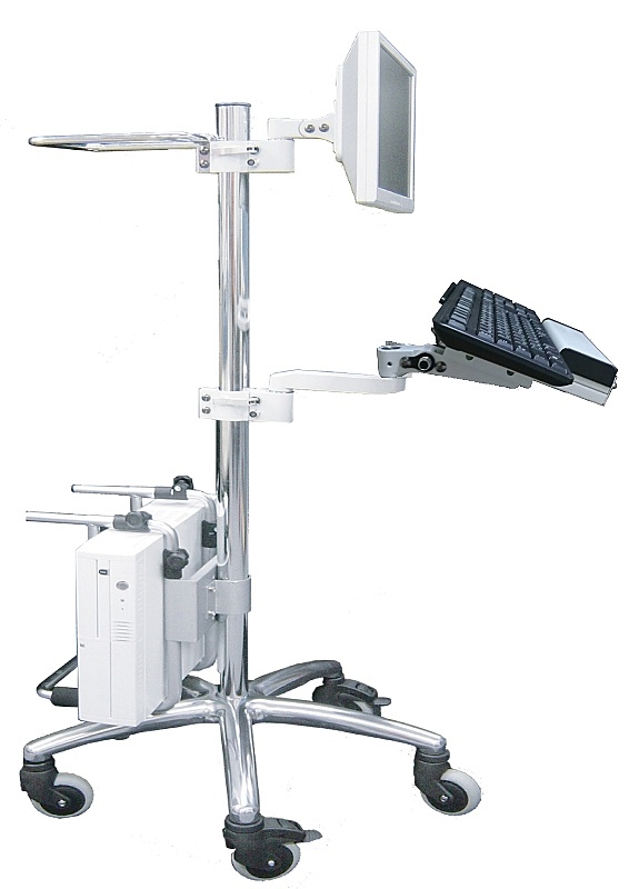 Live Creator [CRT-606NUS] 1800mmポール型キャスター・スリムキーボード台・CPUボックスホルダー一体式カートの通販は