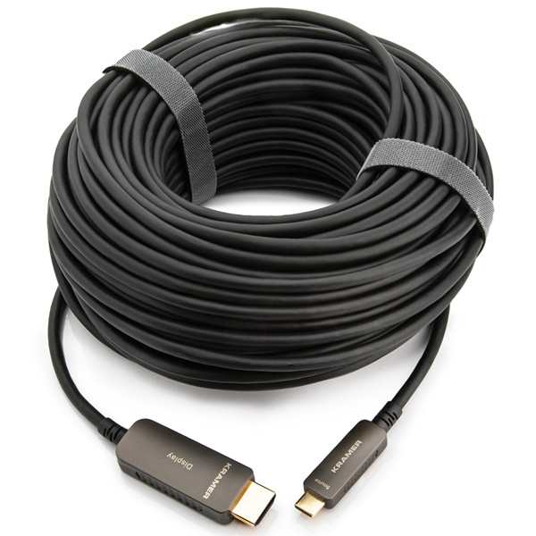 KRAMER [CLS-AOCU/CH-98] USB-C - HDMI 4Kアクティブ光ファイバーケーブル (30m)