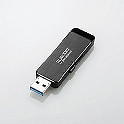 ELECOM [MF-ENU3A64GBK] USBフラッシュ/64GB/ハードウェア暗号化機能/ブラック/USB3.0