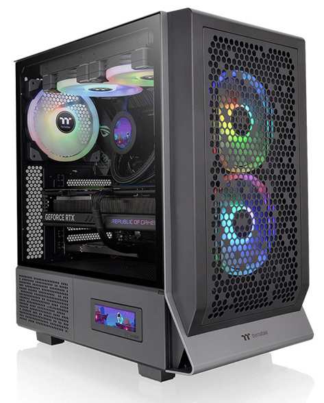 Thermaltake [CA-1Y2-00M1WN-00] ミドルタワーPCケース Ceres 300 TG ARGB Black