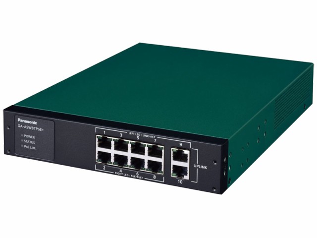 パナソニックEWネットワークス [PN25087K] PoE給電スイッチングハブ GA-ASW8TPoE+