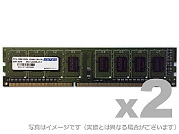 アドテック [ADS12800D-L8GW] DDR3L-1600 240pin UDIMM 8GB×2枚 低電圧