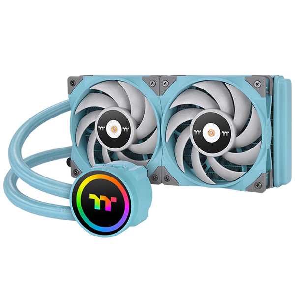 Thermaltake [CL-W319-PL12TQ-A] CPUクーラー TOUGHLIQUID 240 ARGB Sync -Turquoise-